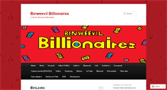 Desktop Screenshot of binweevilbillionaires.wordpress.com