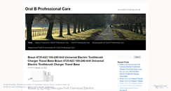 Desktop Screenshot of oralbprofessionalcare.wordpress.com