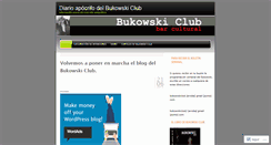 Desktop Screenshot of bukowskiclub.wordpress.com