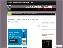 Tablet Screenshot of bukowskiclub.wordpress.com