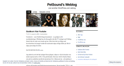 Desktop Screenshot of petsound.wordpress.com