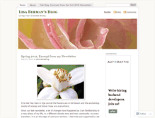 Tablet Screenshot of bermanhealing.wordpress.com