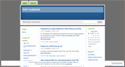 Desktop Screenshot of phpcareers.wordpress.com
