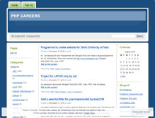Tablet Screenshot of phpcareers.wordpress.com