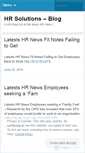 Mobile Screenshot of hrsolutionsuk.wordpress.com