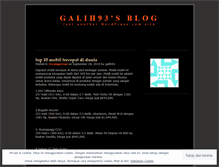 Tablet Screenshot of galih93.wordpress.com