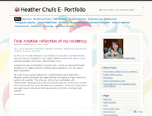 Tablet Screenshot of heatherchui.wordpress.com