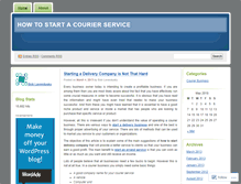 Tablet Screenshot of courierpros.wordpress.com