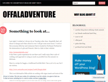 Tablet Screenshot of offaladventure.wordpress.com