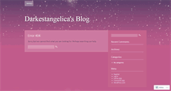 Desktop Screenshot of darkestangelica.wordpress.com