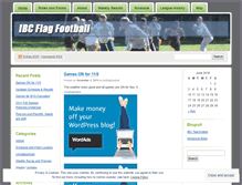 Tablet Screenshot of ibcflagfootball.wordpress.com