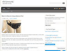 Tablet Screenshot of ioscommunity.wordpress.com