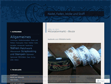 Tablet Screenshot of nadelfadenwollestoff.wordpress.com