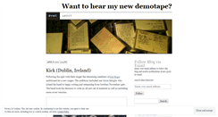 Desktop Screenshot of mydemotape.wordpress.com