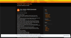 Desktop Screenshot of mamet89.wordpress.com