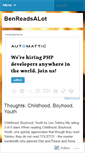 Mobile Screenshot of benreadsalot.wordpress.com