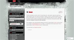 Desktop Screenshot of 2011odyssey.wordpress.com