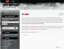 Tablet Screenshot of 2011odyssey.wordpress.com