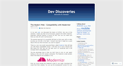 Desktop Screenshot of devdiscoveries.wordpress.com