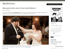 Tablet Screenshot of mylifecomics.wordpress.com