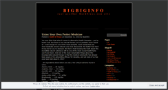 Desktop Screenshot of bigbiginfo.wordpress.com