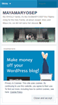 Mobile Screenshot of mayamaryosep.wordpress.com