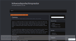Desktop Screenshot of kirkwoodsportschiropractor.wordpress.com
