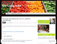 Tablet Screenshot of eatlocaliowa.wordpress.com