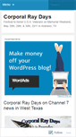 Mobile Screenshot of corporalraydays.wordpress.com