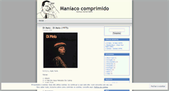 Desktop Screenshot of maniacocomprimido.wordpress.com