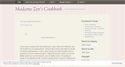 Desktop Screenshot of madamezenscookbook.wordpress.com