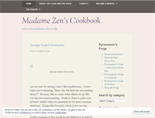 Tablet Screenshot of madamezenscookbook.wordpress.com