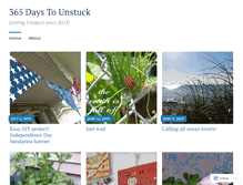Tablet Screenshot of 365daystounstuck.wordpress.com