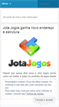 Mobile Screenshot of jotajogos.wordpress.com