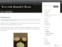 Tablet Screenshot of bisforbaker.wordpress.com