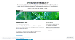 Desktop Screenshot of employabilityadviser.wordpress.com
