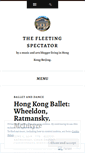 Mobile Screenshot of fleetingspectator.wordpress.com