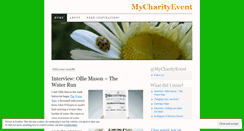 Desktop Screenshot of mycharityevent.wordpress.com