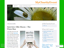 Tablet Screenshot of mycharityevent.wordpress.com