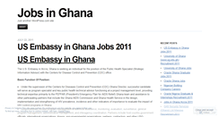 Desktop Screenshot of joblistghana.wordpress.com