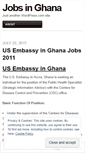 Mobile Screenshot of joblistghana.wordpress.com