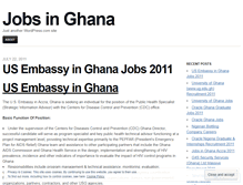 Tablet Screenshot of joblistghana.wordpress.com