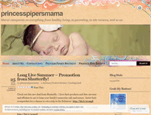 Tablet Screenshot of princesspipersmama.wordpress.com