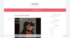 Desktop Screenshot of hatpins.wordpress.com
