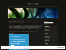 Tablet Screenshot of pluginorunplug.wordpress.com
