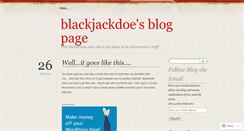 Desktop Screenshot of blackjackdoe.wordpress.com