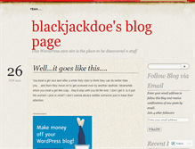 Tablet Screenshot of blackjackdoe.wordpress.com