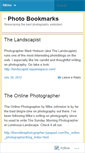 Mobile Screenshot of photobookmarks.wordpress.com