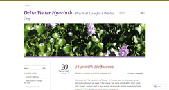 Desktop Screenshot of deltawaterhyacinth.wordpress.com