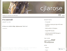 Tablet Screenshot of cjlarose.wordpress.com